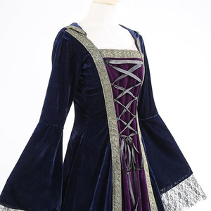 Vestido de <span class=keywords><strong>Princesa</strong></span> Celta Medieval para Mujer, Talla Grande, con Capucha, Disfraz de <span class=keywords><strong>Bruja</strong></span> para Adultos, Disfraz de Halloween, Traje Vintage para Fiesta Renacentista - Product Image 5