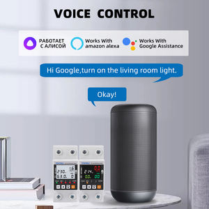 2P 63A TUYA APPWiFiスマート回路漏電不足電圧プロテクターリレーデバイススイッチブレーカーエネルギー電力kWhメーター - Product Image 3