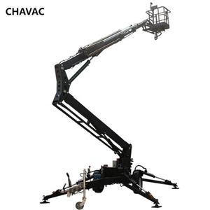 Plataforma Elevadora para Recolección de Frutas, Montada en Remolque, Elevador Araña, Elevador de Cerezas, Grúa Hidráulica, Plataforma Elevadora Telescópica de 8 m - Product Image 1