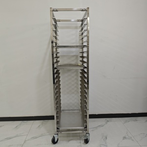 <span class=keywords><strong>Carrello</strong></span> Porta Carne in Acciaio Inox per Produzione Industriale, per Agnello Arrosto, Affumicato, Pancetta, Maiale, Manzo - Product Image 4