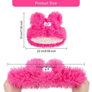 Female Makeup Fluffy Elastic Monster <strong>Face</strong> Wash Headband for Women Girls-Durable Eco-Friendly <strong>Flannel</strong> - Product Image 4