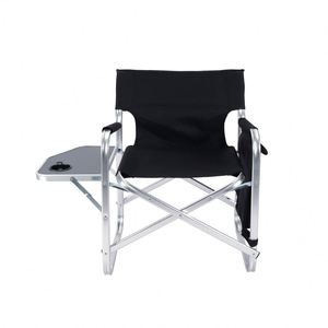 QM Full Back Aluminum Lightweight <b>Chair</b> <b>Camping</b> Folding <b>Directors</b> <b>Chair</b> with Aluminum Side Table Storage Bag - Product Image 2