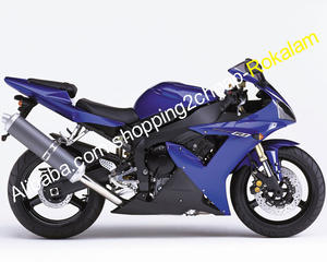 YZF1000 Carénages Pour <span class=keywords><strong>Yamaha</strong></span> YZF R1 02 03 <span class=keywords><strong>YZFR1</strong></span> 2002 2003 YZF-R1 Moto Bleu Noir Carénage Complet - Product Image 1