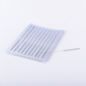 <span class=keywords><strong>Agujas</strong></span> de <span class=keywords><strong>acupuntura</strong></span> con mango de acero inoxidable, <span class=keywords><strong>sin</strong></span> tubo de guía, paquete con papel de aluminio, 100 Uds. - Product Image 3