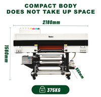 Nouvelle imprimante UV rouleau-à-roule pour autocollants avec dorure à chaud et vernis argenté, imprimante UV DTF 60 cm avec laminateur I3200-U1 – Offre spéciale