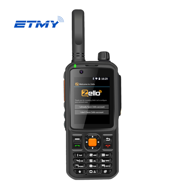 Zello PTT LTE Android 5000km POC Radio Touch Screen Walkie Talkie 2G 3G 4G Network Real Ptt Walkie Talkie Phone with GPS