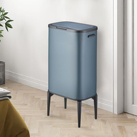 Lixeira tipo imprensa para cozinha e escritório, tipo quarto personalizado, lata de lixo com sensor, lata de lixo com quatro pernas altas