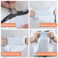 Enveloppes en polyéthylène (PE) écologiques, imperméables et de taille personnalisée pour vêtements, chaussures et chaussettes - Sacs d'expédition autocollants, recyclables et résistants aux déchirures