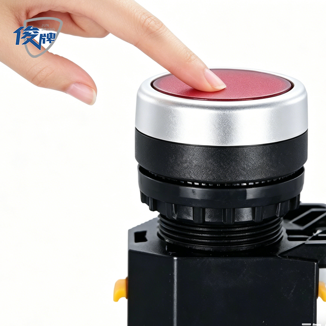 Push Button Switch Self-reset IP65 LED LA38-11DN Emergency Stop 10A Plastic 22mm DC12V/24V AC220V/380V