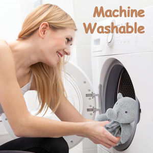 Couverture Douce de Sécurité pour Bébé, Éléphant, Animal en Peluche Doux de 15 Pouces, Unisexe - Product Image 6