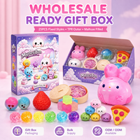 Lot de 25 jouets sensoriels TPR en forme de lapin, remplis de maltose, assortis, en boîte cadeau, pour la vente en gros