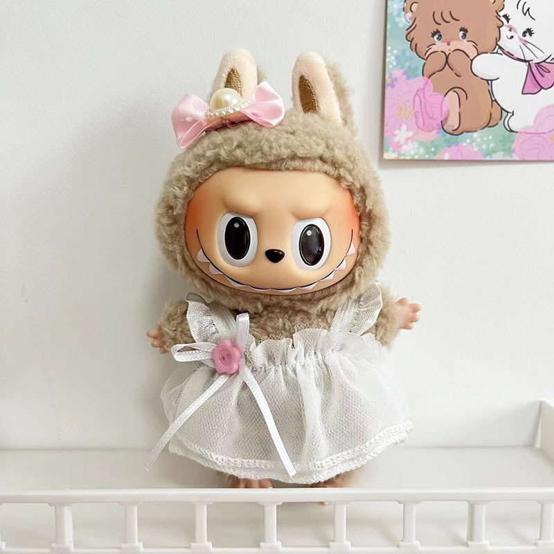 専用LABUBU TIME TO CHILL + Macaron Coconut Labubu Exciting Macaron Plush Doll - Sea Salt Coconut