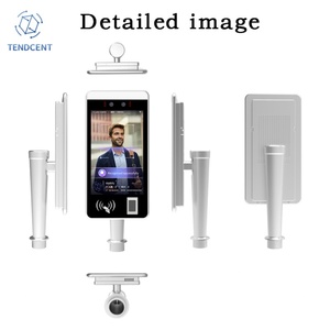 Système de reconnaissance faciale biométrique Tendcent avec mesure de température, NFC, code QR, empreinte digitale, réinitialisation SDK, Wi-Fi et reconnaissance faciale - Product Image 3
