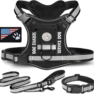 No Pull <strong>Dog</strong> <strong>Harness</strong>, No Choke <strong>Front</strong> <strong>Lead</strong> <strong>Dog</strong> Reflective <strong>Harness</strong>, Adjustable Soft Padded Pet Vest with Easy Control - Product Image 6