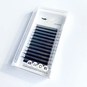 Cils synthétiques en forme de W 3D 4D <span class=keywords><strong>5D</strong></span> effet wispy pour extensions de cils volume croisé, marque OEM en marque blanche - Product Image 3