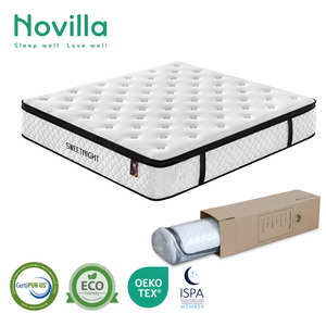 Sleepwell Double Twin Cooling Gel King Size Box Pocket Spring Coils Memory Foam Bed <b>Mattress</b> Colchon DJ-003 Pocket Spring Techno - Product Image 1