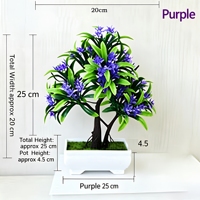 Bonsaï artificiel de pin vert, plante artificielle de bienvenue pour la décoration de table intérieure