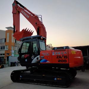 Excavadora de cadenas usada Hitachi ZX200 en oferta, con motor Cummins original y componentes principales, incluyendo motor, caja de cambios y PLC, compatible con ZX210 y ZX240. - Product Image 2