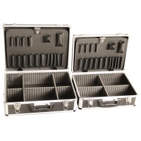 Mallette à outils portable en aluminium standard avec poignée étuis OEM/ODM personnalisables pour réparateurs professionnels à domicile