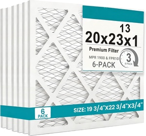 Filtro de Aire de Cartón 20x20x1 8/11, Filtros de Repuesto para Aire Acondicionado con Marco de Papel - Product Image 1