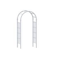Arche de jardin portable en PVC plastique pour événements et mariages, arche de jardin avec porte, Fentech