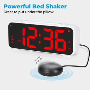 Wholesale Digital <b>Led</b> Digital Watch Alarm <b>Clock</b> Vibration Cushion Mute Alarm <b>Clock</b> Plastic Homtime Alarm <b>Clocks</b> Snooze Function - Product Image 2