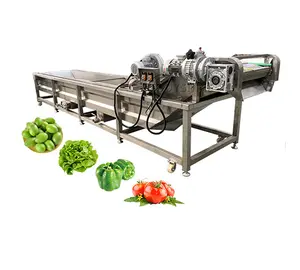 Kommerzielle Ozon Obst und Gemüse Waschmaschine Reinigung Blase Karotte Maniok Apfel Waschmaschine Maniok Reinigungs maschine