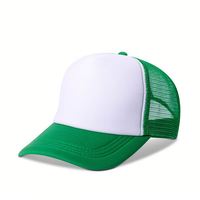 Gorra deportiva Premium de 6 paneles de alta calidad, logotipo de parche de cuero personalizado, impresión por sublimación, sombrero de conductor de camión personalizable