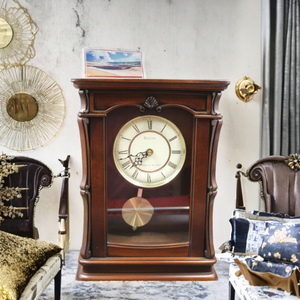 Reloj de pie mecánico de 12 segundos de Congreve con esfera de bola rodante en zig-zag, decorado con esmalte cloisonné y latón dorado de 24K, con cúpula de cristal. - Product Image 3