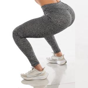 Leggings de Poliéster Reciclado con Estampado Personalizado al por Mayor, Color Sólido, para Gimnasio, Fitness, Yoga, Pantalones Deportivos para Mujer, Elásticos en Cuatro Direcciones, Transpirables - Product Image 5