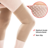 Genouillère de compression sportive professionnelle, haute élasticité, écologique, respirante, en nylon, pour la stabilité articulaire et la prévention des blessures