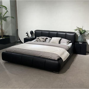 Pixel <b>Bed</b> Upholstered Leather King Size Modern Minimalist Bedroom Furniture - Product Image 1