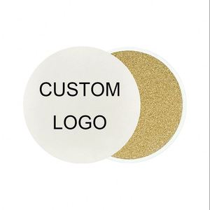 Screen Printed Custom Logo High Quality <b>Ceramic</b> <b>Coasters</b> Round MDF with Cork Back Drink Holder with Gift Set for Promotions - Product Image 1