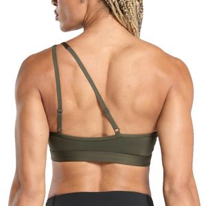 Soutien-gorge de sport pour femmes de haute qualité, logo personnalisé OEM, mode, course à pied, une épaule, respirant, grande taille, sexy, soutien-gorge de sport pour femmes - Product Image 4