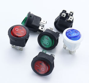 Interrupteur à bascule rond SPST 6A 250V 10A 125V AC ON-OFF, interrupteur à bascule LED 12V, interrupteur à bascule LED avec point lumineux, interrupteur à bascule éclairé par LED pour tableau de bord de voiture, <span class=keywords><strong>bateau</strong></span> - Product Image 3