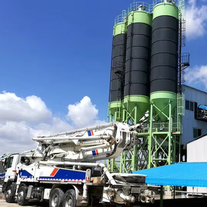 Meilleur <span class=keywords><strong>prix</strong></span> HZS120 120 m³/h Centrale à béton prête à l'emploi avec moteur diesel, boîte de vitesses et <span class=keywords><strong>pompe</strong></span> pour la production de béton - Product Image 1