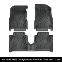 Tapis de sol TPE pour coffre de voiture, conduite à droite, sur mesure, Nissan NOTE E12 E13 2012-2024, toutes saisons, accessoires automobiles durables