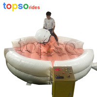 Machine de rodéo gonflable pour adultes, jeux de fête, location, vente, usage extérieur/intérieur, vitesse réglable, 1 passager