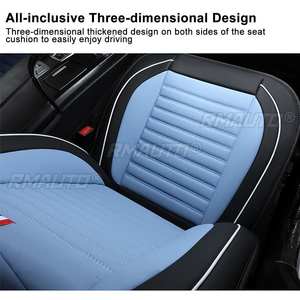 10 housses de siège universelles en cuir PU pour automobiles, protection de siège auto, design tout-en-un, pour toutes les voitures, la plupart des berlines et SUV - Product Image 2