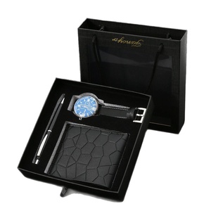 Regalos Geniales para Hombres, Set de Regalo Empresarial para Año Nuevo, Reloj con Correa y Elegante Caja de Regalo, Set de Cartera para Hombre para el Día del <span class=keywords><strong>Padre</strong></span> - Product Image 5
