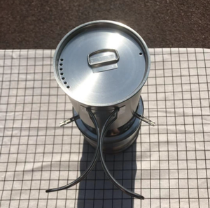 Marmite de cuisson en acier inoxydable 500 ml 700 ml pour camping en extérieur, café, eau, soupe, bouilloire, récipient à eau - Product Image 6