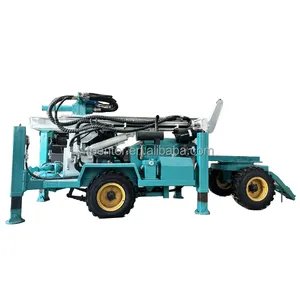 Chinese supplier 200m Tractor mounted deep borehole DTH water well drilling rig machine