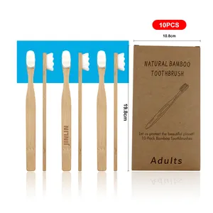 Dropshiping Product Biodegradable Oem Dental New Brush Natural Charcoal Bamboo Tooth S Curve Ultrasoft Toothbrush