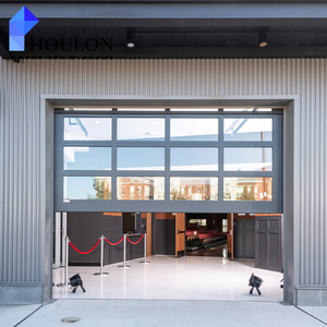 Porte de <span class=keywords><strong>garage</strong></span> en aluminium isolée de qualité supérieure, avec deux inserts en verre, système automatique intelligent - Product Image 1