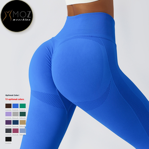 Phụ Nữ Của Eo Cao Thoáng Khí Tập Luyện Xà Cạp Tummy Kiểm Soát Scrunch Mông Liền Mạch Yoga Quần Với Mô Hình Rắn <span class=keywords><strong>Push</strong></span>-<span class=keywords><strong>up</strong></span> Hiệu ứng - Product Image 2