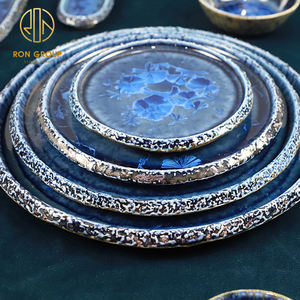 Vaisselle en porcelaine commerciale vintage, vaisselle <span class=keywords><strong>de</strong></span> table, assiette à steak/dessert <span class=keywords><strong>de</strong></span> 9,5/11,5 pouces pour restaurant, couverts <span class=keywords><strong>de</strong></span> dîner commerciaux - Product Image 5