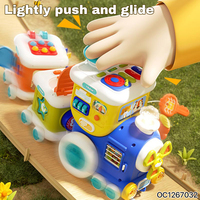 Produits Tendances 2026 Nouveautés : Ensemble de Jouets Électriques Train Musical pour Bébé (0-24 Mois) – Entraînement à la Coordination Oeil-Main
