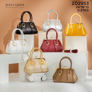 Jiali QAZA 2023 nuevos bolsos clásicos de cuero de cocodrilo con asa superior para damas, venta al por mayor, decoración bordada, forro de nailon - Product Image 6