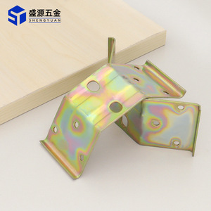Shengyuan - Équerre d'angle en fer épaissi 2 mm à double trou pour connecteur de meubles - Product Image 1