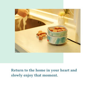 ไฟฟ้าเซรามิกสีเทา<span class=keywords><strong>2</strong></span> In 1เทียนอุ่นขี้ผึ้งทาร์ตละลายเตาหอม - Product Image 6